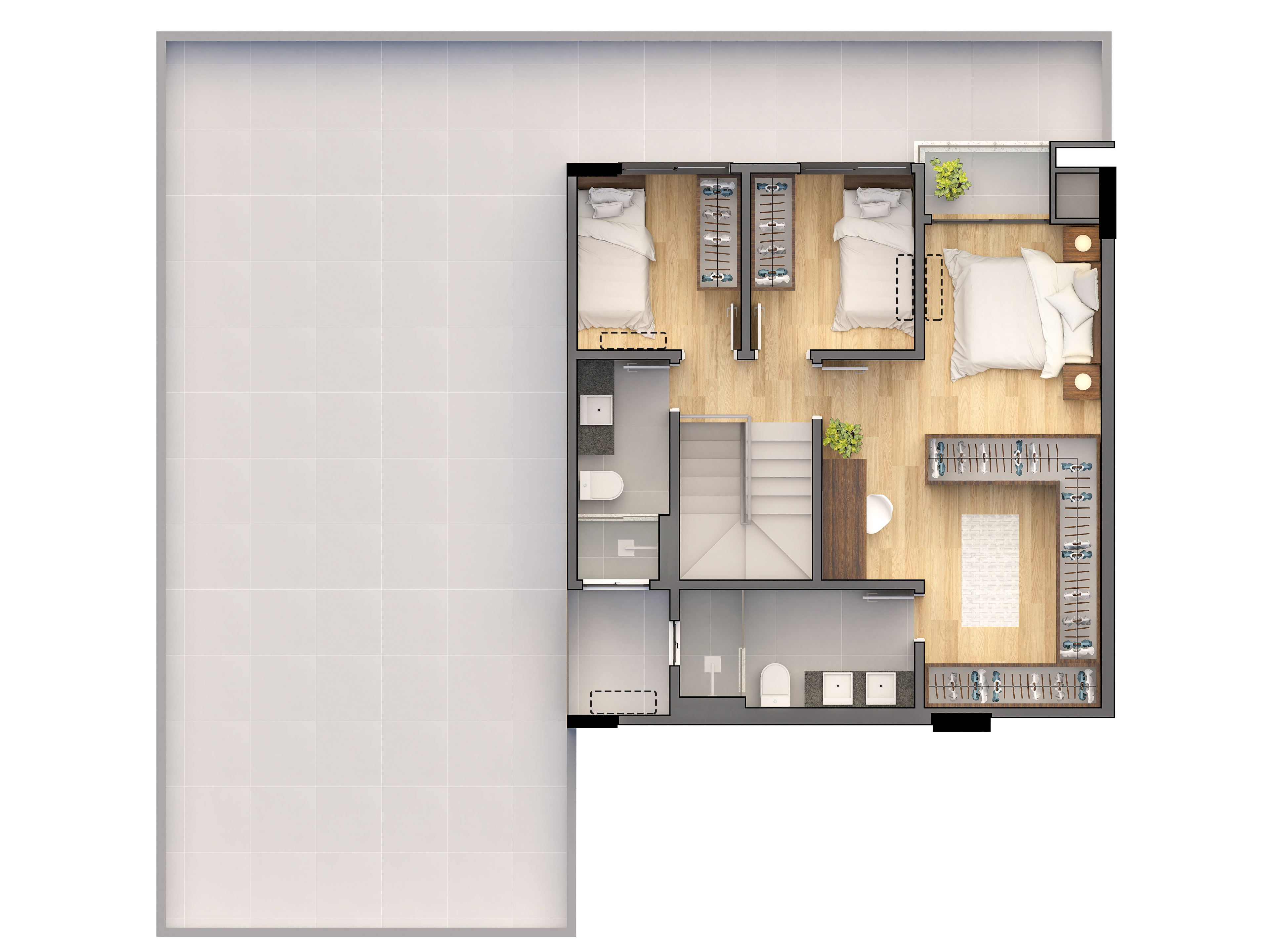 TIPO D SUPERIOR DUPLEX GARDEN